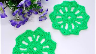 VERY GOOD 😍 Super beautiful motif Crochet coaster