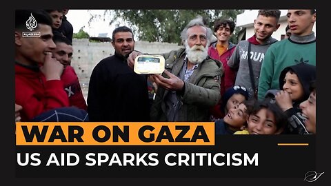 Al Jazeera | US aid drop into Gaza sparks criticism