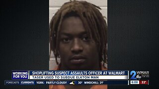 Shoplifting suspect charged with assaulting officer at Walmart