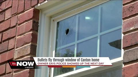 Bullet flies through window of Canton home