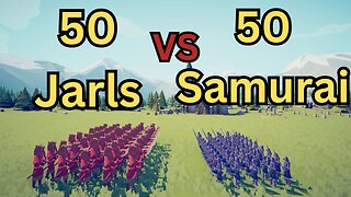 50 Jarls Versus 50 Samurai || Totally Accurate Battle Simulator
