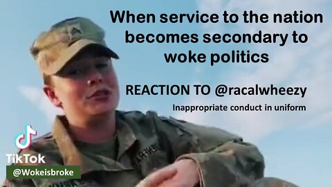 When woke trumps service to the nation | REACTION to @racalwheezy