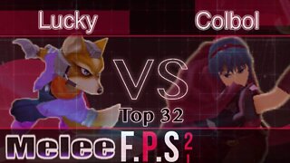 Selfless|Lucky (Fox) vs. SS|Colbol (Marth) - Melee Top 32 - FPS2