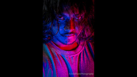 How to edit ( used Lighting room app ) Psycho' Over Color Portrait Photo