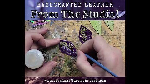 How it's made - crocus butterfly earrings