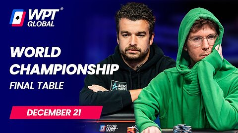 🔴 FINAL TABLE - $40,000,000 WPT World Championship
