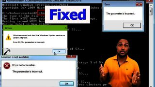 The parameter is incorrect. Error | How To Fix