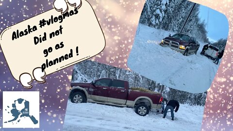 Alaska #vlogmas Day in the life | things didn’t go as planned |snow storm and wrecked truck