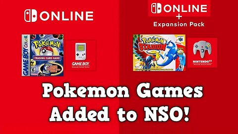 New Pokemon Games on Nintendo Switch Online