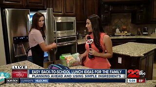 Organizing the fridge for school lunches