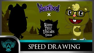 Speed Drawing: Happy Tree Friends Fanon - Brendyn | Mobebuds Style