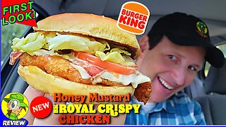 Burger King® HONEY MUSTARD BK® ROYAL CRISPY CHICKEN SANDWICH Review 🍔👑🍯🐔 ⎮ Peep THIS Out! 🕵️‍♂️