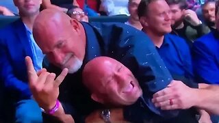 WWE wrestler Bill Goldberg chokes out Matt Serra