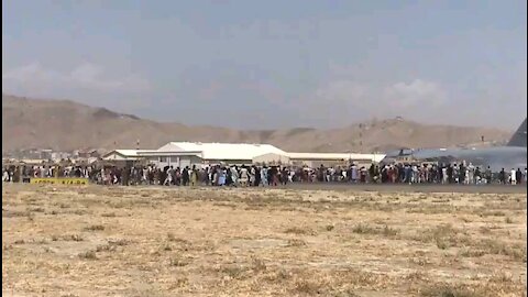 Gunfire at Kabul Airport