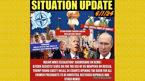 SITUATION UPDATE 6/1/24 - Russia Strikes Nato Meeting, Palestine Protests, Gcr/Judy Byington Update
