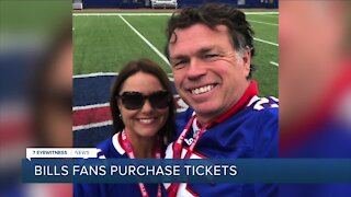 Bills fans purchase tickets to playoff game