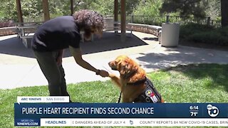 Purple heart recipient finds second chance