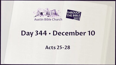 Through the Bible 2022 (Day 344)
