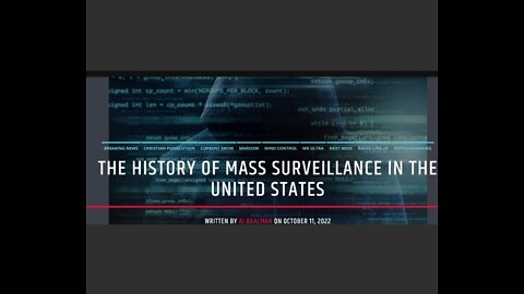 The History Of Mass Surveillance In The United States