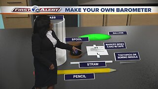 Make your own barometer with meteorologist Michelle McLeod