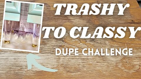 High End Furniture Dupe/Nightstand Makeover/Trash to Treasure