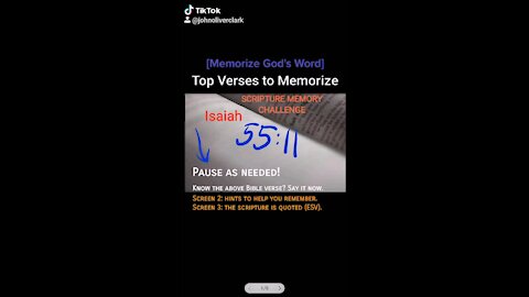 Top Verses To Memorize, Isaiah 55:11