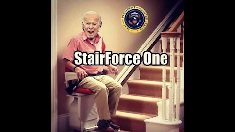 Joe Biden Falls over and over while boarding Air Force One... Parody meme compilation
