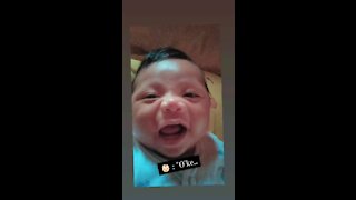 2 month old baby says "Okay"