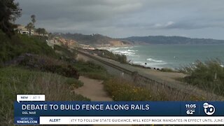 Debate to build chainlink fence along rails in Del Mar