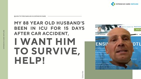 My 88-year-old Husband's Been in ICU for 15 Days After Car Accident, I Want Him to Survive, Help!