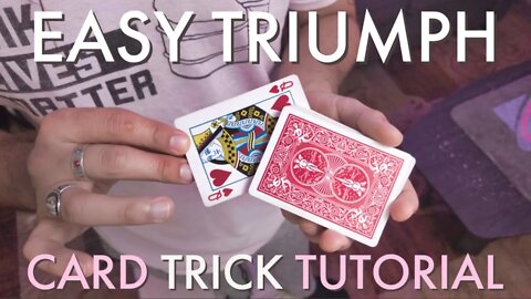 Easy Triumph Card Trick - Hungover Tutorial