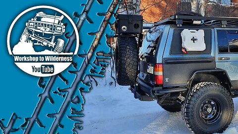 Jeep Cherokee XJ Offroad Tire Carrier Storage Rack Build