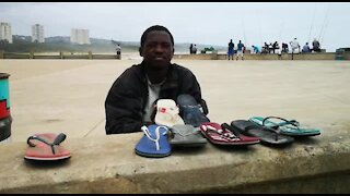 SOUTH AFRICA - Durban - Homeless man collects Flip Flops (Videos) (VQx)