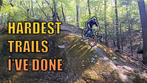 Mountain Biking On Difficult Trails at Blue Mountain NY
