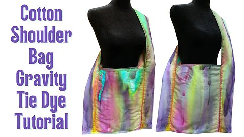 Tie-Dye Designs: Cotton Shoulder Bag Gravity Dye