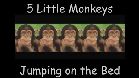 Five Little Monkeys Jumping on the Bed | Kids Nursery Rhyme & Poem | Children Love to Sing
