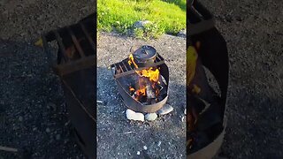 Chimney lake bc campfire cookout #camping #travel #campinglife #roadtripdream