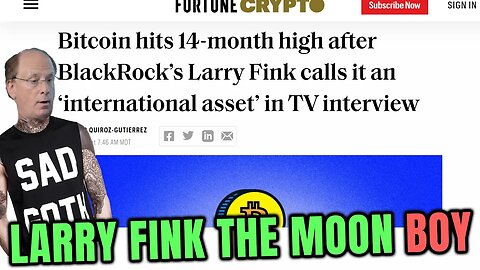 🌐Blackrock CEO Larry Fink Bitcoin spokesman - Digitized Gold - international asset - Pump & Dump📈