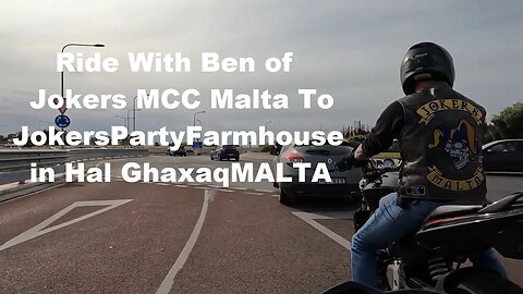 Ride With Ben of Jokers MCC Malta To Jokers Party Farmhouse In Hal Ghaxaq MALTA
