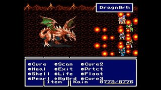 Final Fantasy 4 Ultima (SNES ROM Hack) - Part 34: Superbosses Fire Dragon & Magma Golem