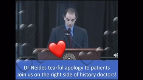 Dr. Dan Neides gives tearful apology for pushing vaccines