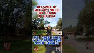DETAINED BY MILITARY POLICE | ID REFUSAL #Shorts