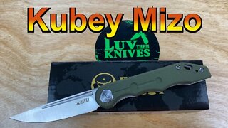 Kubey KU2101 Mizo /includes disassembly/ Tiguass design sandvik steel lightweight budget carry EDC