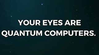 YOUR EYES ARE QUANTUM COMPUTERS