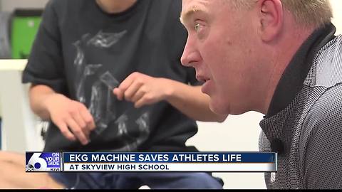 EKG Machine saves athletes life at Skyview HS