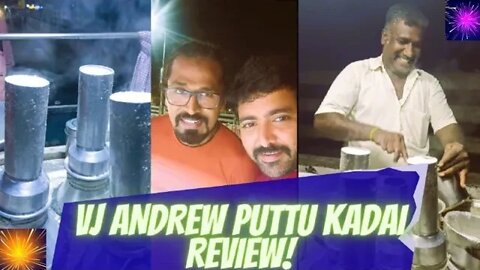 Puttu Kadai Review with VJ Andrews | Food Review with Celebrity| Cinemakaaran24 | Malik| Kumbakonam