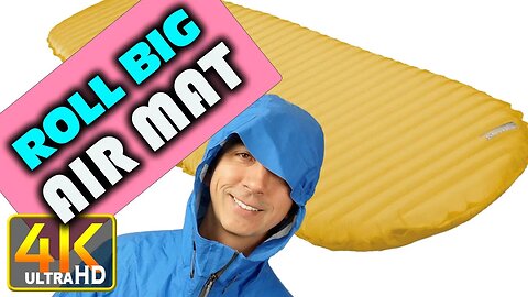 How to Roll An Air Mat Winter Camping Small Confined Tent (4k UHD)