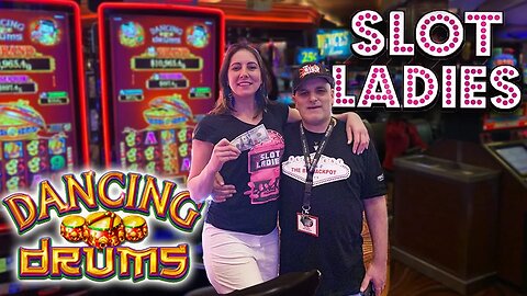 🥁$100 Dancing Drums Slot Play 🥁with SURPRISE Special Guest! | Slot Ladies