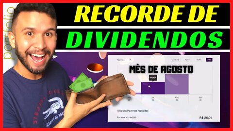 Quanto vou receber de DIVIDENDOS no mês de Agosto? Comparação de 3 meses💸