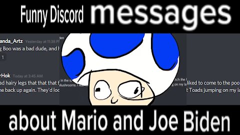 Funny Discord messages about Joe Biden & Super Mario